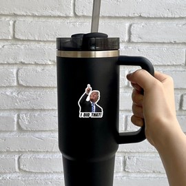 100Pcs “ I Did That” – Waterproof Gas Pump Decals, Funny Political Trump Stickers for Cars, Bumpers, Anti-Trump, Laptops & More