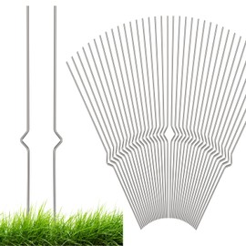 36pcs Yard Sign Stakes, 13 Inch H Frame Wire Stakes Upgrade Metal Yard Sign Stakes Heavy Duty for Billboards Signage Holders Summer Lawn Signs