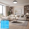ZAGO 7 Inch Flush LED Lights with Emergency Battery Backup,