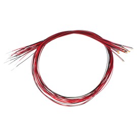 PATIKIL 0603 Pre-Wired Micro LED, 12 Pcs 2.8-3.3V Pre-soldered Mini Light Emitting Diodes Surface Mount Device for Model Building, DIY, Science Projects, 9.8" Length, Pink