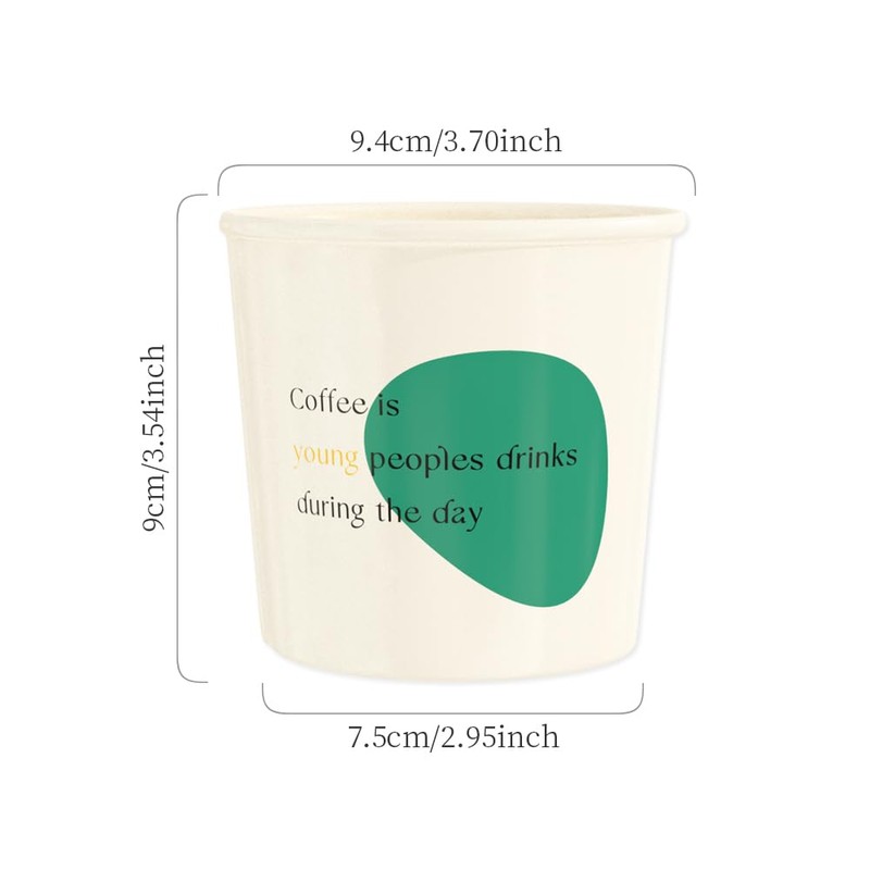JIDOCB - Juego de 2 tazas de café de cerámica
