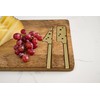 Mud Pie Cheese Board Set, 15" x 9", Brown