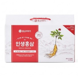 Hong Sam Story Life Ginseng 100% Korean Low-Temperature Aged Ginseng Extract 80ml 30 Sachets