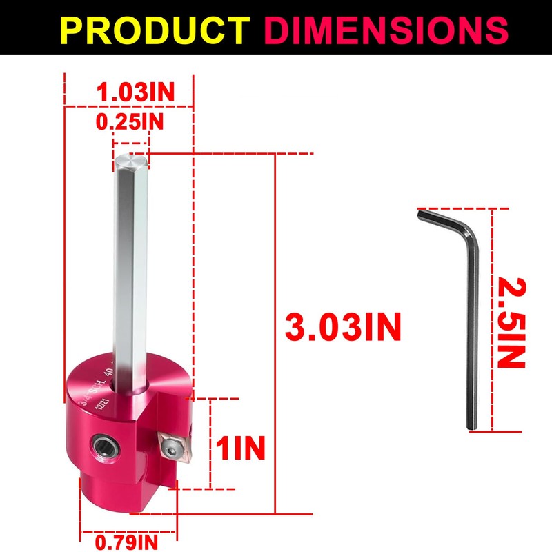 PPR75 PVC Pipe Reamer 3/4-Inch Head with 1/4-Inch Hex Shaft