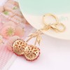 Lutesa Key Chain, Sparkling Cherries, Alloy, 3D, Bag Charm, Keyring,