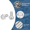 uxcell 25Pcs 5/16-18 x 5/8" Flanged Hex Head Bolts, 304