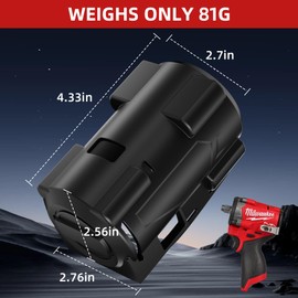 Muscovite 2562-20, 2563-20, 2563p-20 Impact Driver Rubber Protective Boot Cover Fit for Milwaukee M12 Fuel Stubby 3/8" & 1/2" Impact Wrench - 49-16-2563