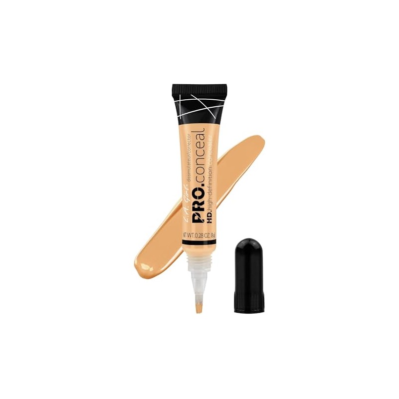 L.A. Girl Corrector Pro Conceal HD, corrector amarillo, 0.25 onzas