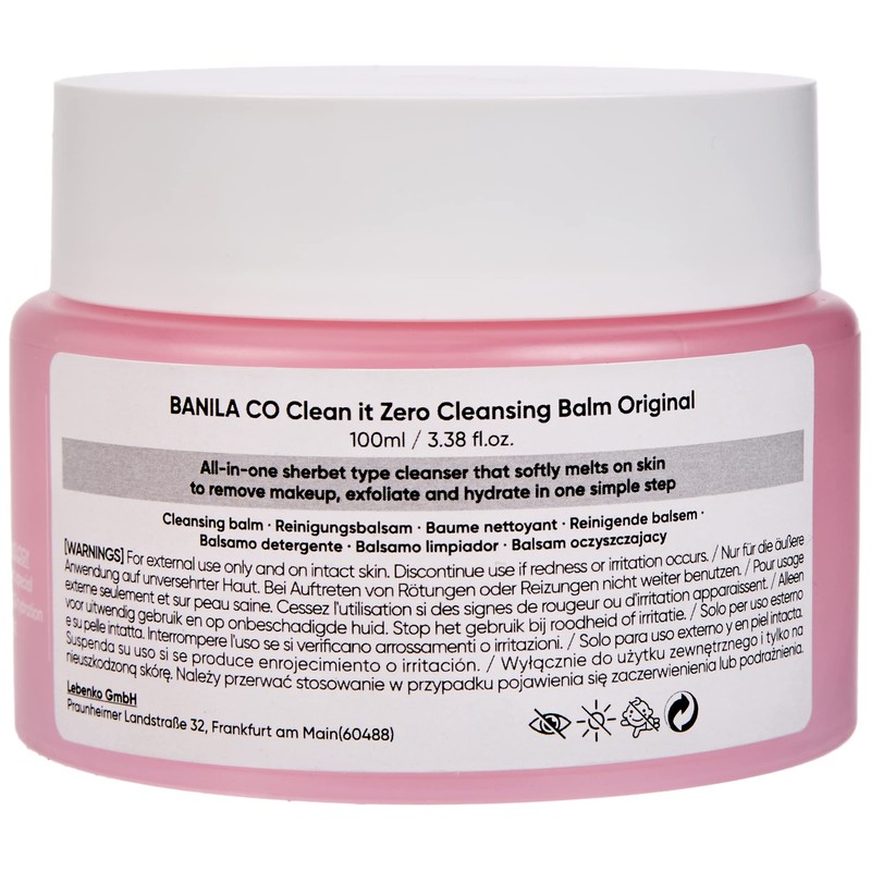 BANILA CO. Clean it Zero Cleansing Balm Original, Allinone cleansing