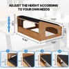 XINGMIAOWJ Ergonomic Foot Rest, 4 Adjustable Height Foot Stool,Footrest Under