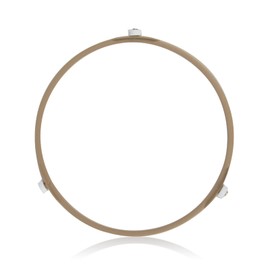Apvok 8.7" Microwave Turntable Ring with 17mm Wheel Glass Plate Rotating Roller Ring Outer Diamater 8.7"/220mm Durable Spinner Microwave Oven Glass Plate Tray Support Holder for Replacement Parts