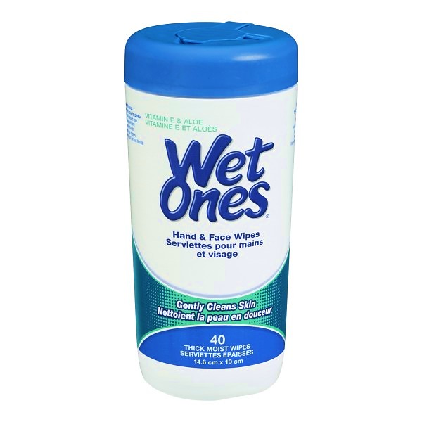 Wet Ones Antibacterial Hand Wipes, Vitamin E and Aloe