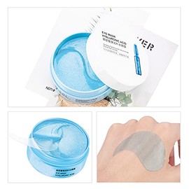 Parches para contorno de ojo Acido Hialuronico - mascarilla para contorno de ojo con Acido Hialuronico - Parches para ojos - antiarrugas de ojos 60 piezas