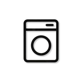 MOHEIM SIGNS LAUNDRY Laundry Room Pictogram (Black)