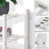 Haddockway Long 2 Tier Bamboo Shoe Rack Storage Organizer, Multifunctional