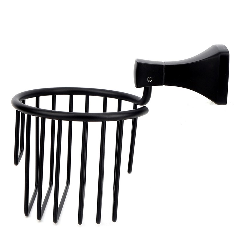 Space Aluminum Wall Mounted Toilet Paper Holder Basket Tissue Organizer