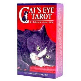 I.I.J Tarot Cards, Cat's Eye Tarot, Weighted Edition, 78 Pieces, Tarot, Divination, Cat, Cat, Japanese Instruction Manual Included, Genuine Product