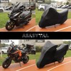 Asasytal Indoor Motorcycle Cover, Elastic Breathable Soft Velvet Stretch Fabric