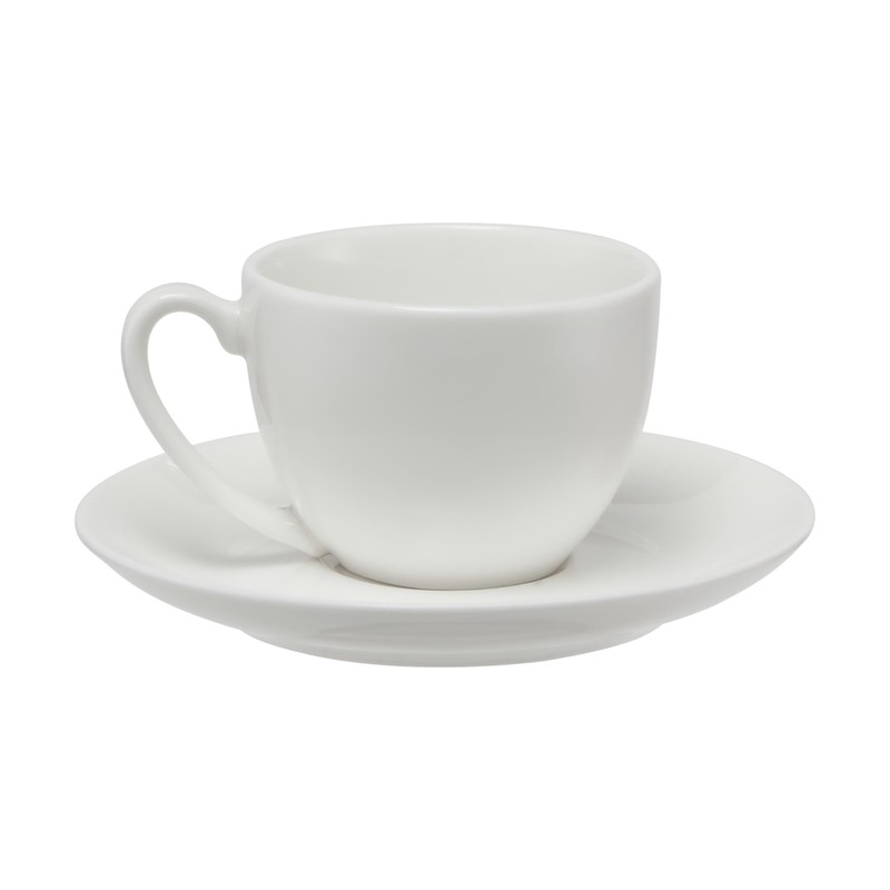 Maxwell & Williams White Basics Coupe Demi Cup and Saucer,