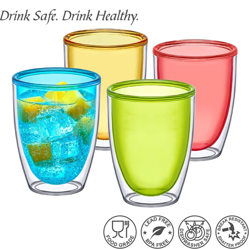 Amazing Abby - Andes - 12-Ounce Insulated Plastic Tumblers (Set