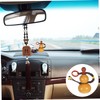 JECOMPRIS Natural Feng Shui Gourd Decoration Pendant for Car Interior