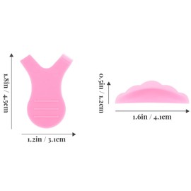 Vaguelly 1 Set Professional Eyelash Lifting Tool Shaped Pads Perming Cushions for Easy Eyelash Crafting Salon