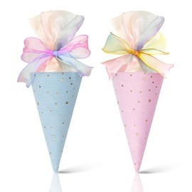 BSITSSS 2 Pieces School Cone, Gift Packaging 49 cm, Gift Bag for Boys and Girls, School Cone First Day of Schools
