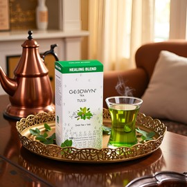 Goodwyn Herbal Tulsi Tea Bags Holy Basil Green Tea 100 Individually Wrapped Bags Low Caffeine Sugar Free Plastic Free Daily Wellness Herbal Tea Indian Origin Chai Eco Friendly Tulsi Tea Sampler Gift Set