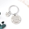 Coach Thank You Keychain for Women Coaches Gift for Basketball