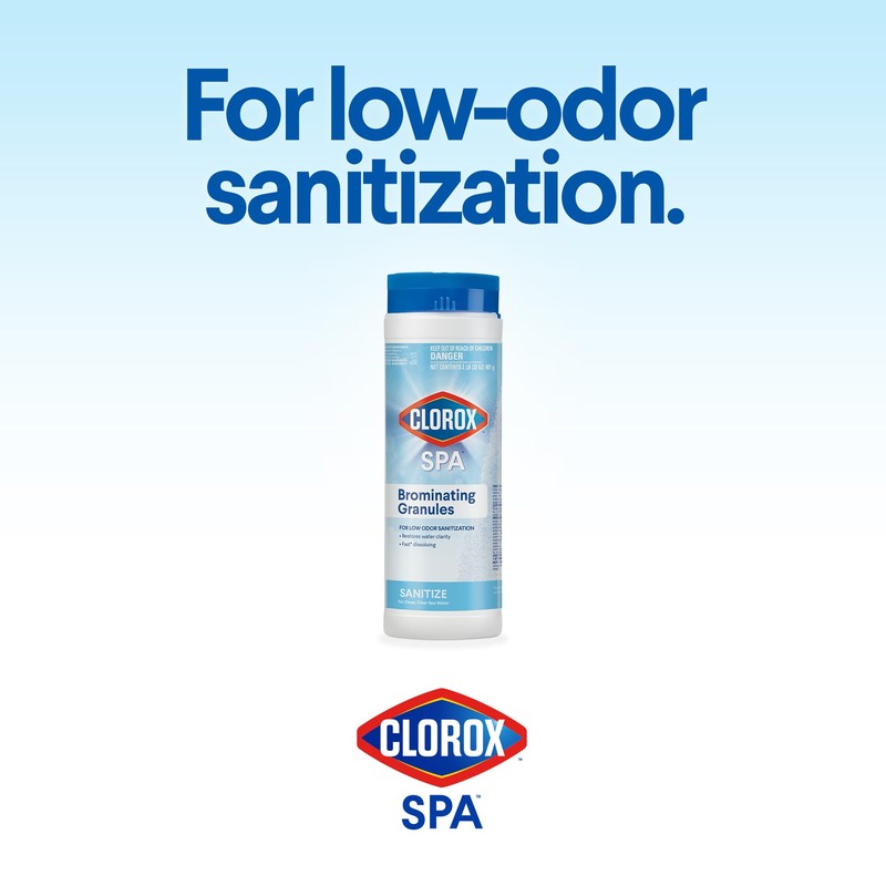 Clorox® Pool&Spa™ Spa Brominating Granules, for Low, Odor Sanitization, Restores