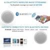 Herdio 4x Herdio 320W 4" Boat Marine Stereo Kitchen Bluetooth