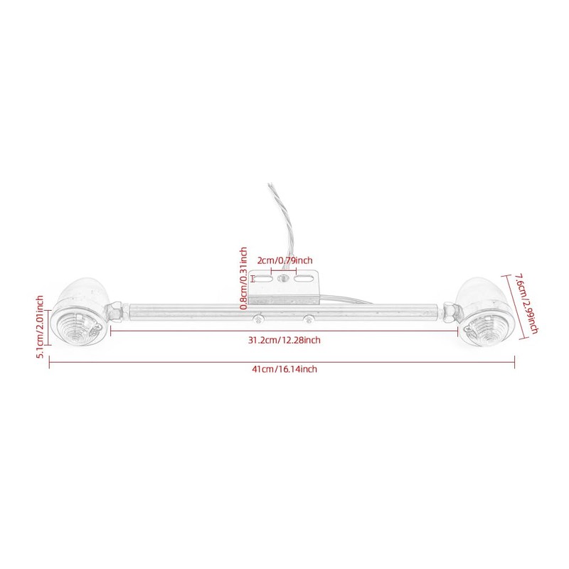 Motorcycle Retro Vintage Cruiser Rear Turn Signal Light, Tail Rear