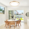 Wheatronic 20 inch Flush Mount Ceiling Light Fixture LED 36W,