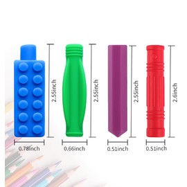 RUIOMII 8 Stück Kaustift Stifte aus Silikon, Stift Aufsatz Kauen Dicke Stifte für Autistik, ADHS, Oralmotorik