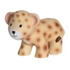 Leopard Organic Natural Rubber Rattle, Teether & Bath Toy