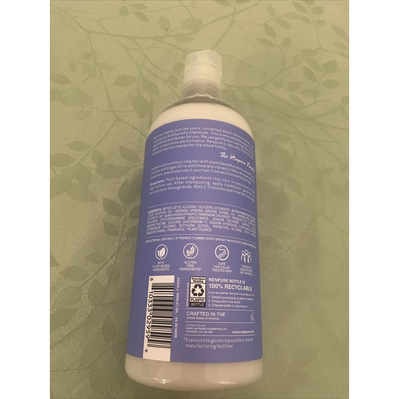Renpure Keratine & Argan Conditioner 24FL. (Rare Find)