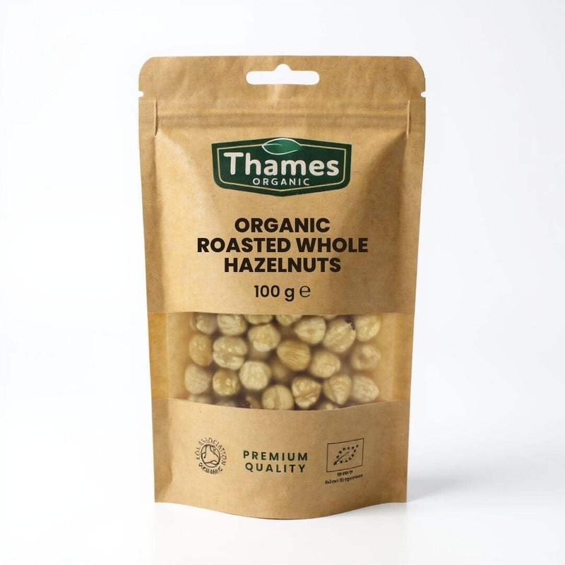 Organic Roasted Hazelnuts - Whole Hazelnuts, No Additives or Preservatives
