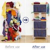 Rainberg 110L Large Storage Bag, Fabric Clothes Bag, Thick Large
