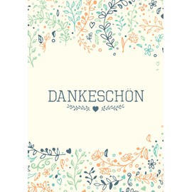 Thank You Cards - 50 Folding Cards with 50 Envelopes: Thank You, Thank You After Wedding, Birthday, Confirmation and Much More: