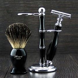 Luxe Nat Scissors Gift Kit – Double Edge Safety Scheermes – The Brush Stand