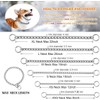 Dog Chain Collars, Metal Choke Link Dog Collar Choker Training