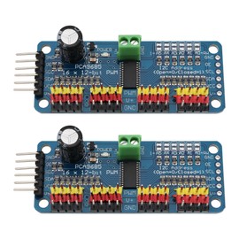 The Lord of the Tools 2pcs PCA9685 16 Channel 12 Bit PWM Servo Driver Board IIC Interface Compatible with Raspberry Pi Robot Servomotor Treiber Modul