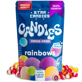 Star Candies Freeze Dried Candies | Super Crunchy Sour Freeze Dried Candy | Freeze Dried Sweets Snacks great Gift for Birthday Parties | Space Chews & Astronaut Snack (4.23 oz)