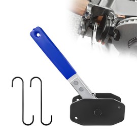 ZNDAW Brake Caliper Press Tool, 360° Adjustable Ratchet Caliper Piston Compressor Tool with 2 Hooks, Ratcheting Compression Expander Wrench for Car Brake Repair & Replace (Blue)