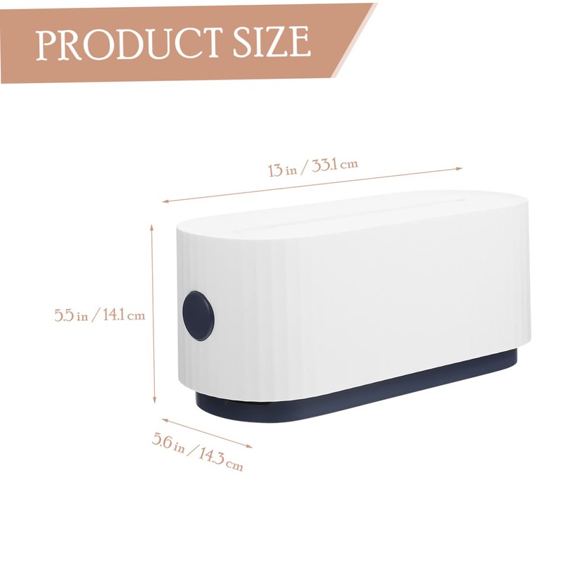 KOMBIUDA Creative Cable Management Box Durable Cord Organizer for Tidy