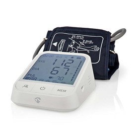 Nedis Blood Pressure Monitor | Arm | Bluetooth | LCD Display | 22-42 cm | Still Display / Detection of Wearing a Cuff / Detection of Irregular Heartbeats | White