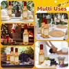 NVioAsport 16 Pack Glass Vanilla Extract Bottles 5 oz with