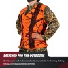 Volein Blaze Orange Camo Hunting Vest, Lightweight, Zipper Closure, M