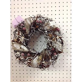 Garden Gate 25cm Christmas Wicker Twig Wreath with Berries