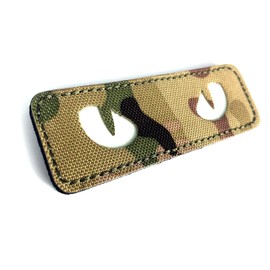 RESPEC Velcro Patch Cat Eye Series Cat Glow in the Dark Glow in the Dark Type Armband Coat of Arms Crest Velcro Applique (Camo)